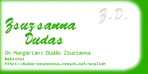 zsuzsanna dudas business card